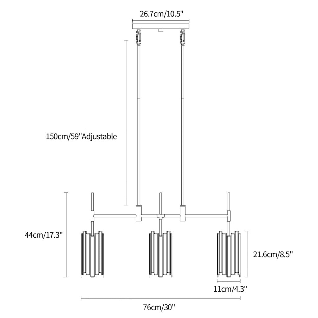 Hemaaolay Kronleuchter aus farbigem Glas